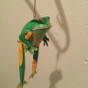 Frog ornament home decor Christmas tree ornament decor rare